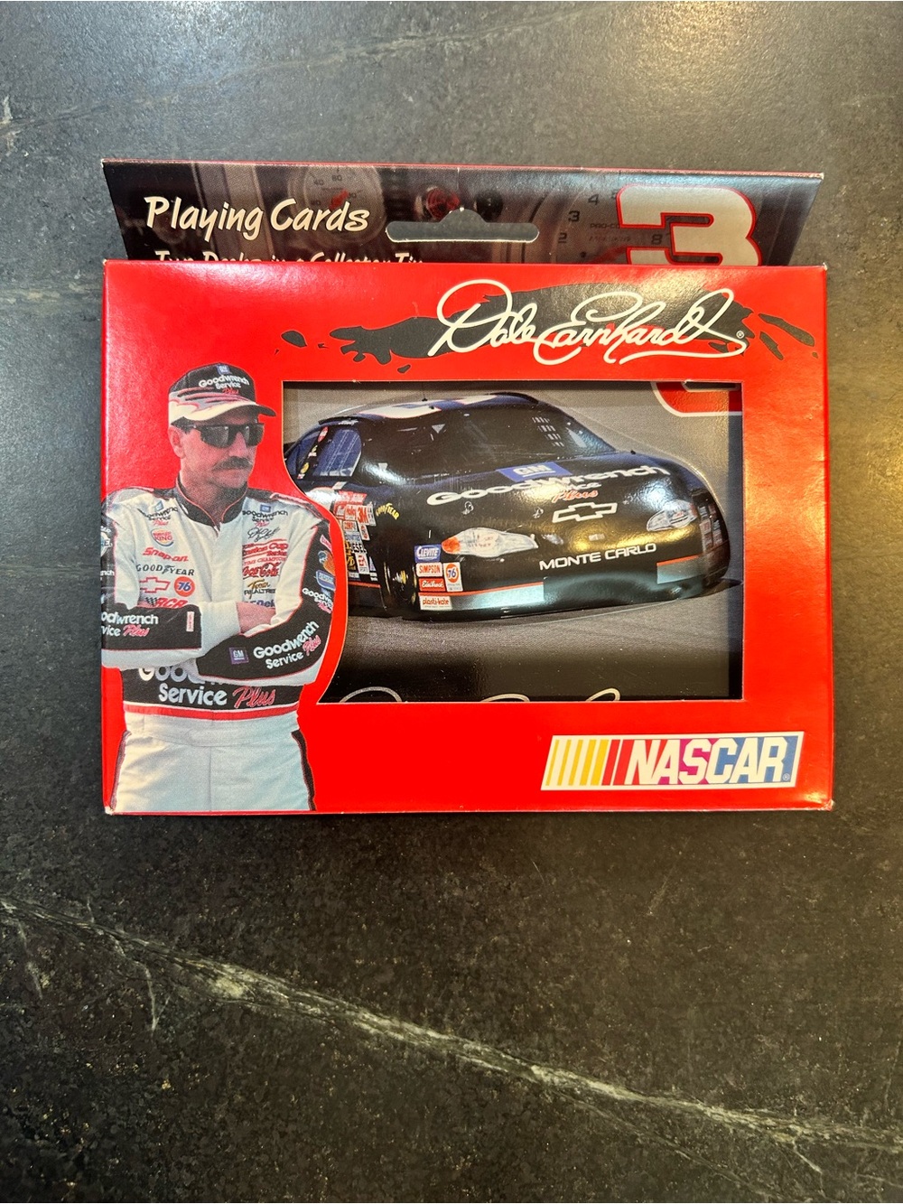 Nascar Playing Cards Deck with Red and Black Racing Design
